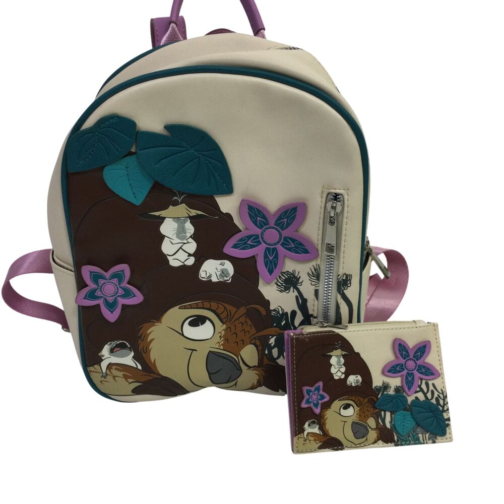 loungefly Disney Raya and the Last Dragon Tuk Tuk & Ongis Mini Backpack & Wallet